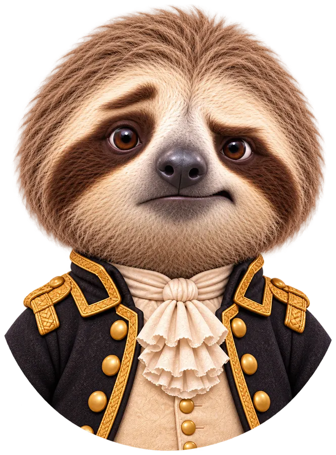Sloth looking confused