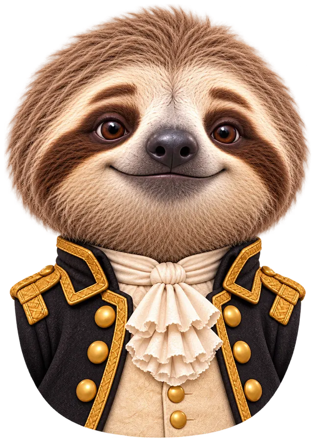 Sloth looking happy