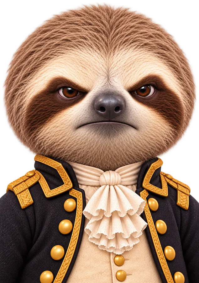 Sloth looking mad