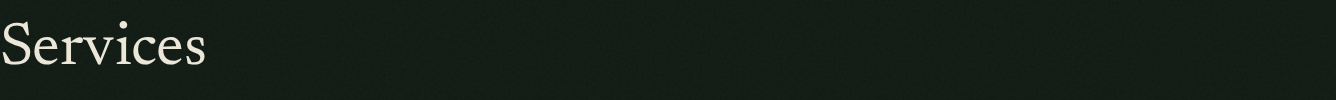 Captured example: Services
